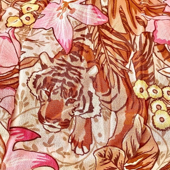 🌺🎉HP🎉🌺 NWT Spell & The Gypsy Jungle One Shoulder Dress - Picture 12 of 16